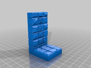 dnd mazmorra pared de azulejo dart trampa juguete juego accesorios medio ambiente miniatura mazmorras 3d print model - Mito3D