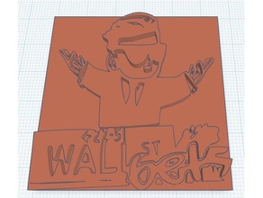 wallstreetbets logo 2d art meme reddit 3d print model - Mito3D