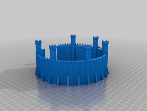 barad-d&ucircr saurons tower tall mordor fence dice 3d print model - Mito3D