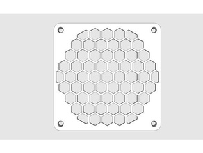 120 mm hexagonal fan grill 120mm cooling 3d print model - Mito3D