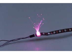 fibra óptica fio clipe ws28128b leds diy 3d print model - Mito3D