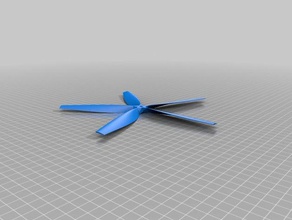 il mio personalizzato parametrico multi-lama propellor generatore su misura 3d print model - Mito3D