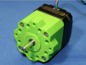 nema17 hypocycloid réducteur court 2 pièces gear 3d print model - Mito3D