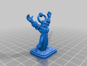 heroquest chaos mage new bases toys games 3d print model - Mito3D