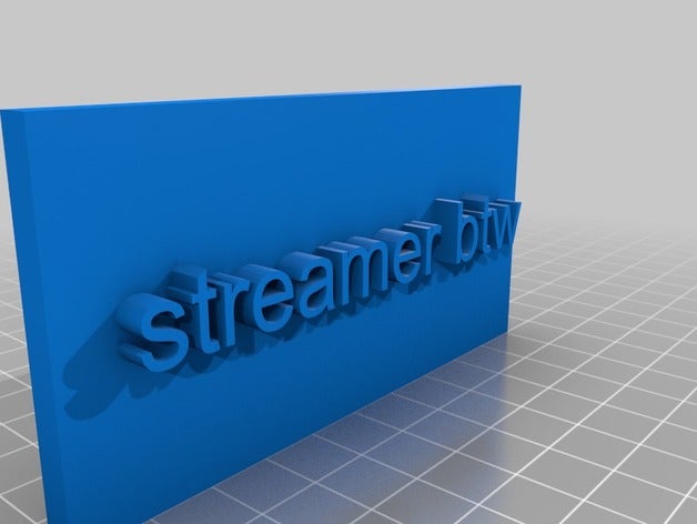 streamer btw andere 3D print model - Mito3D