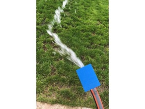 mecânico de aspersão água, sem partes móveis gadgets experimento divertido gramado sprinkler 3d print model - Mito3D