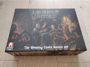 legends untold - insert sleeved cards boardgame inserts board game box 3d print model - Mito3D