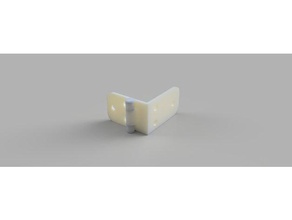 heavy duty external hinge charni&egravere externe renforc&eacutee parts 3d print model - Mito3D