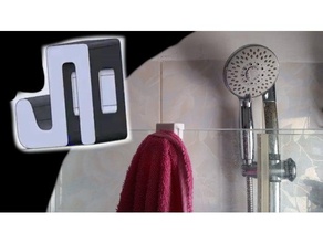 baño de la percha puerta los hogares cuarto 3d print model - Mito3D