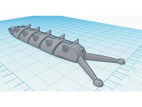 evil slug animal articulated creature cute flexi flexible snail 3d print model - Mito3D
