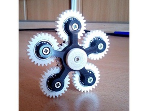 spinner 6 Gang gadgets 3d print model - Mito3D