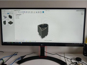 lg monitor extensor equipo accesorios de ordenador montaje soporte del el pantalla 3d print model - Mito3D