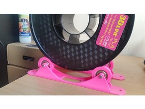 base holes filament spoolholder spool holder remake 3d print model - Mito3D