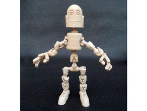 jointy bot 3d de l'impression action figure articulé la le robot les robots 3d print model - Mito3D