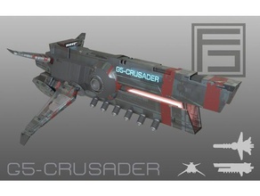 g5-crusader oyuncaklar oyunlar uzay gemisi 3d print model - Mito3D