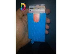 scheda di portafoglio accessori soldi slim wallet 3d print model - Mito3D