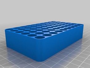 bateria organizador titular recipiente de caixa bandeja armazenamento 6x10 personalizado 3d print model - Mito3D
