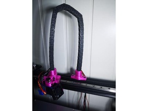 x5sa cable chain mount tronxy x5s 3d print model - Mito3D