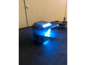 thors hammer led rgb luces 3d impresión 3d print model - Mito3D