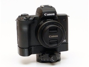 canon eos m50 grip arca swiss rail camera 3d print model - Mito3D