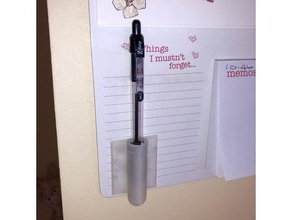 pen holder wall wall-mounted calendar etc organization mounted 3d print model - Mito3D