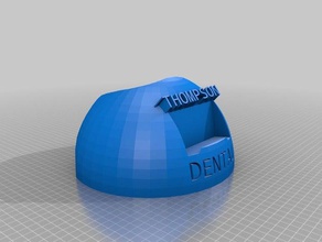 diente sostenedor de la pluma negocios titular tarjeta signos logotipos ardentissimo dentista oficina 3d print model - Mito3D