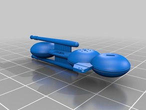lagarto dreadnought brinquedos jogos scifi nave trek 3d print model - Mito3D