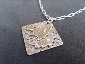 wolf pendant adeptus astartes necklace space marine wolves trinket warhammer 40k 3d print model - Mito3D