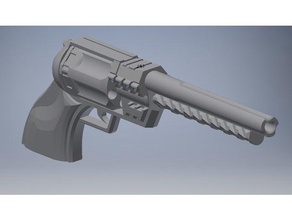 cool revolver art pistolet 3d print model - Mito3D