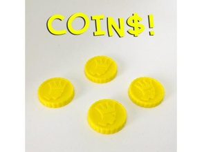 board game coins games boardgame boardgames accessories components gdr rpg 3d print model - Mito3D