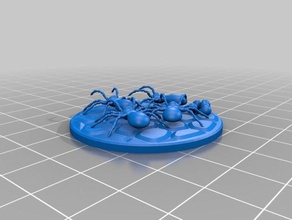 spider swarm animals spiders 3d print model - Mito3D