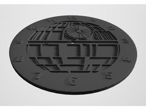 stella della morte di clock arredamento 3d print model - Mito3D