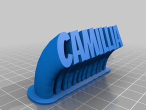 camillia bureau de personnalisé 3d print model - Mito3D