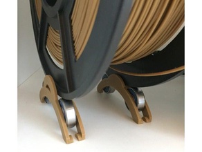 tek parça makara tutucu iki adet remix 3d yazıcı aksesuarlar 608 rulman yalnız filaman filamento filament biriktirme soporte stand 3d print model - Mito3D