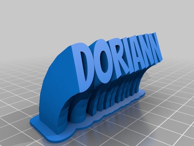 doriann office personalizado 3D print model - Mito3D