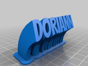 doriann office personalizzato 3d print model - Mito3D