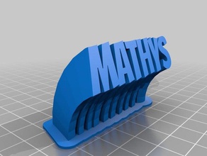 mathys office personalizado 3d print model - Mito3D