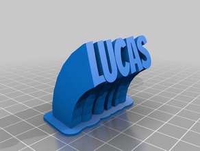 lucas office personalizzato 3d print model - Mito3D
