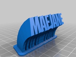 maejane office personalizado 3d print model - Mito3D