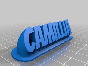 camillia office personalizado 3d print model - Mito3D