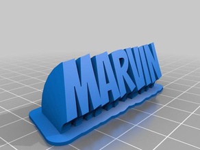 marvin office personalizzato 3d print model - Mito3D