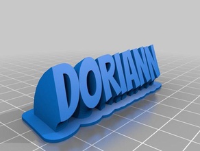 doriann office personalizzato 3d print model - Mito3D
