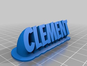 clemente office personalizzato 3d print model - Mito3D