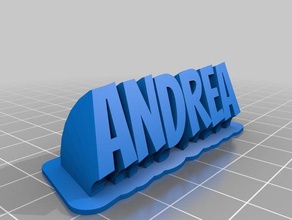 andrea office customized 3d print model - Mito3D