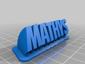 mathys office personalizzato 3d print model - Mito3D