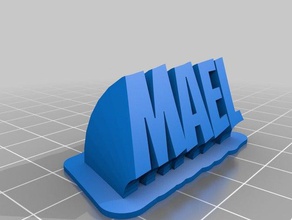 mael office personalizzato 3d print model - Mito3D