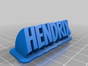 hendrix ofis özelleştirilmiş 3d print model - Mito3D