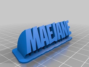 maejane office personalizzato 3d print model - Mito3D