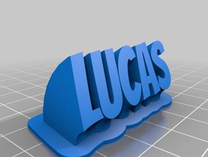 lucas office personalizzato 3d print model - Mito3D