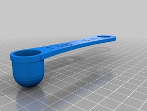 1tsp 5ml measuring spoonscoop kitchen dining customized 3d print model - Mito3D